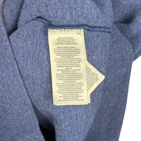 Polo Ralph Lauren Active Blue Cotton Blend 1/4 Zip High Neck Sweatshirt Medium - Picture 7 of 11